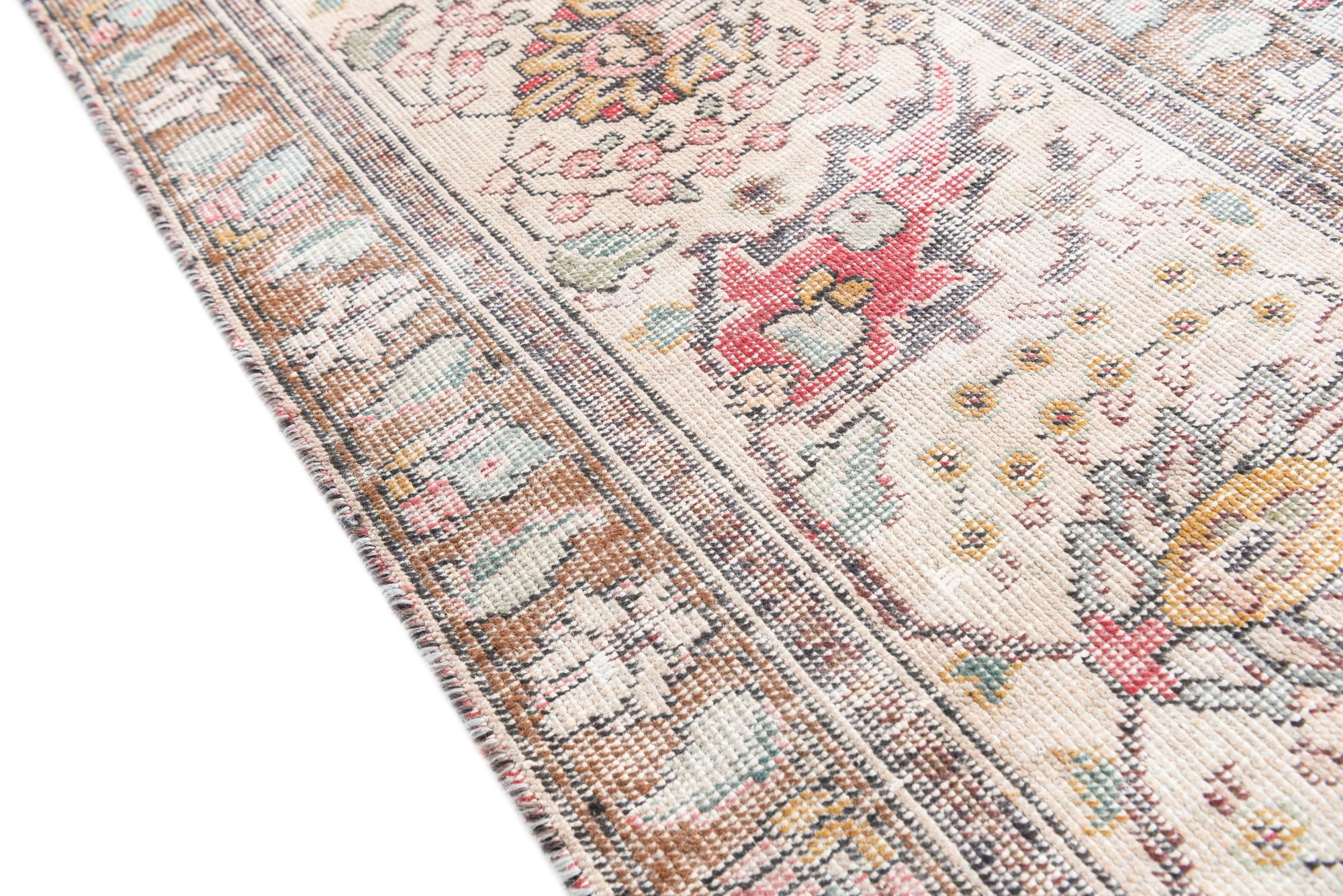 10' 1 x 12' 7 Hand Knotted Ultra Vintage Persian Wool Rug