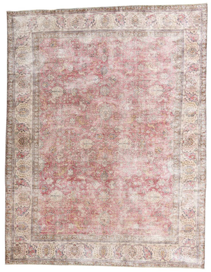Detail image of 10' 1 x 12' 7 Hand Knotted Ultra Vintage Persian Wool Rug