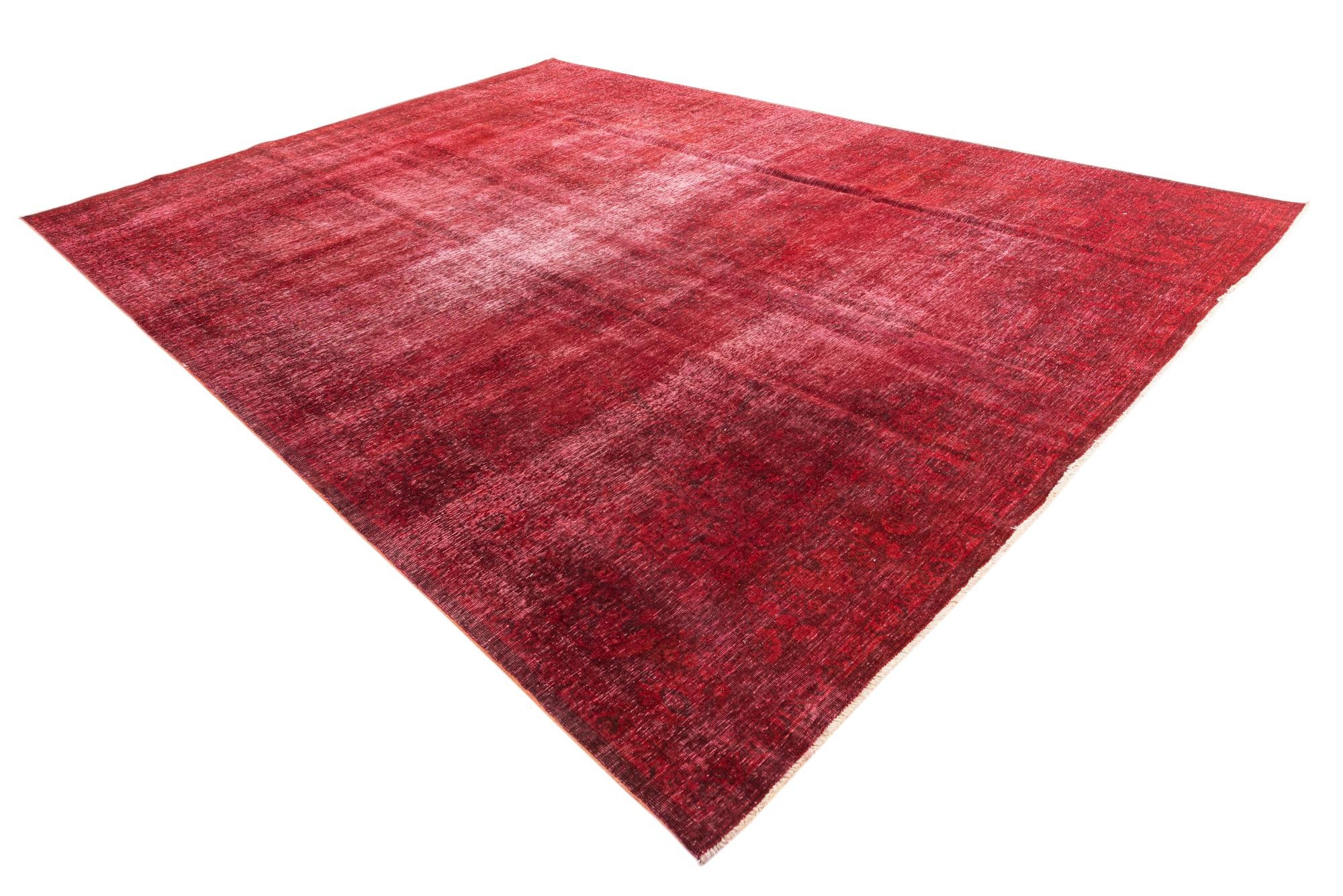 9' 4 x 13' Hand Knotted Ultra Vintage Persian Wool Rug