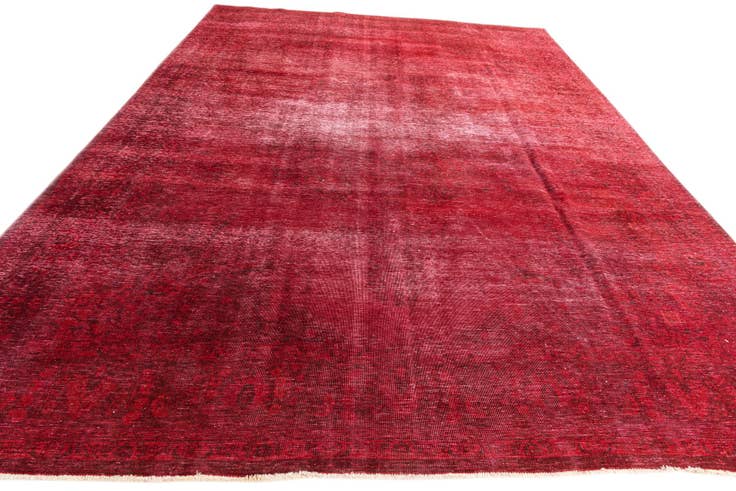 Detail image of 9' 4 x 13' Hand Knotted Ultra Vintage Persian Wool Rug