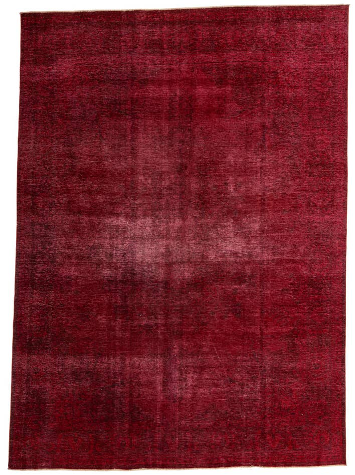 Detail image of 9' 4 x 13' Hand Knotted Ultra Vintage Persian Wool Rug