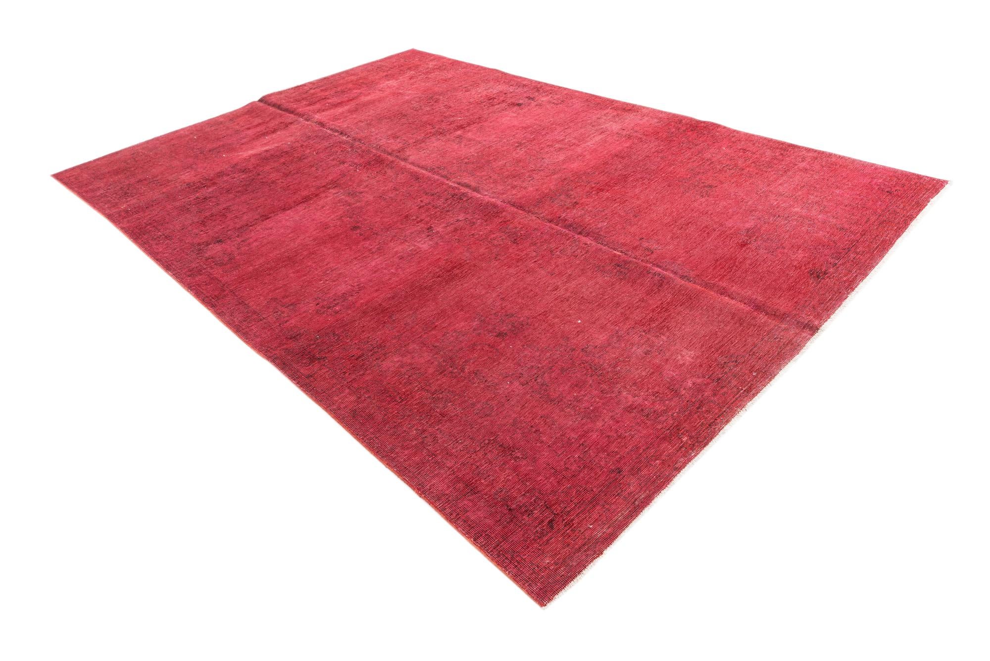 6' 9 x 9' 7 Hand Knotted Ultra Vintage Persian Wool Rug