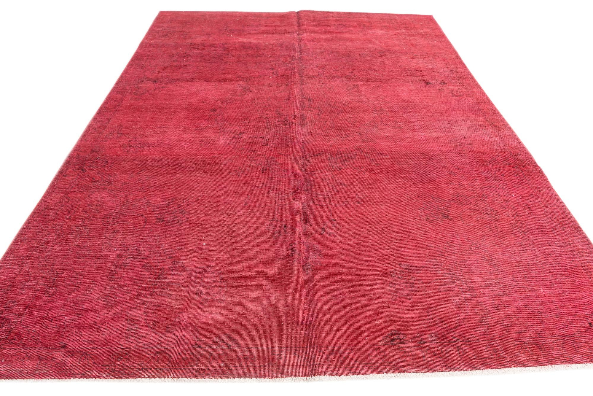 6' 9 x 9' 7 Hand Knotted Ultra Vintage Persian Wool Rug