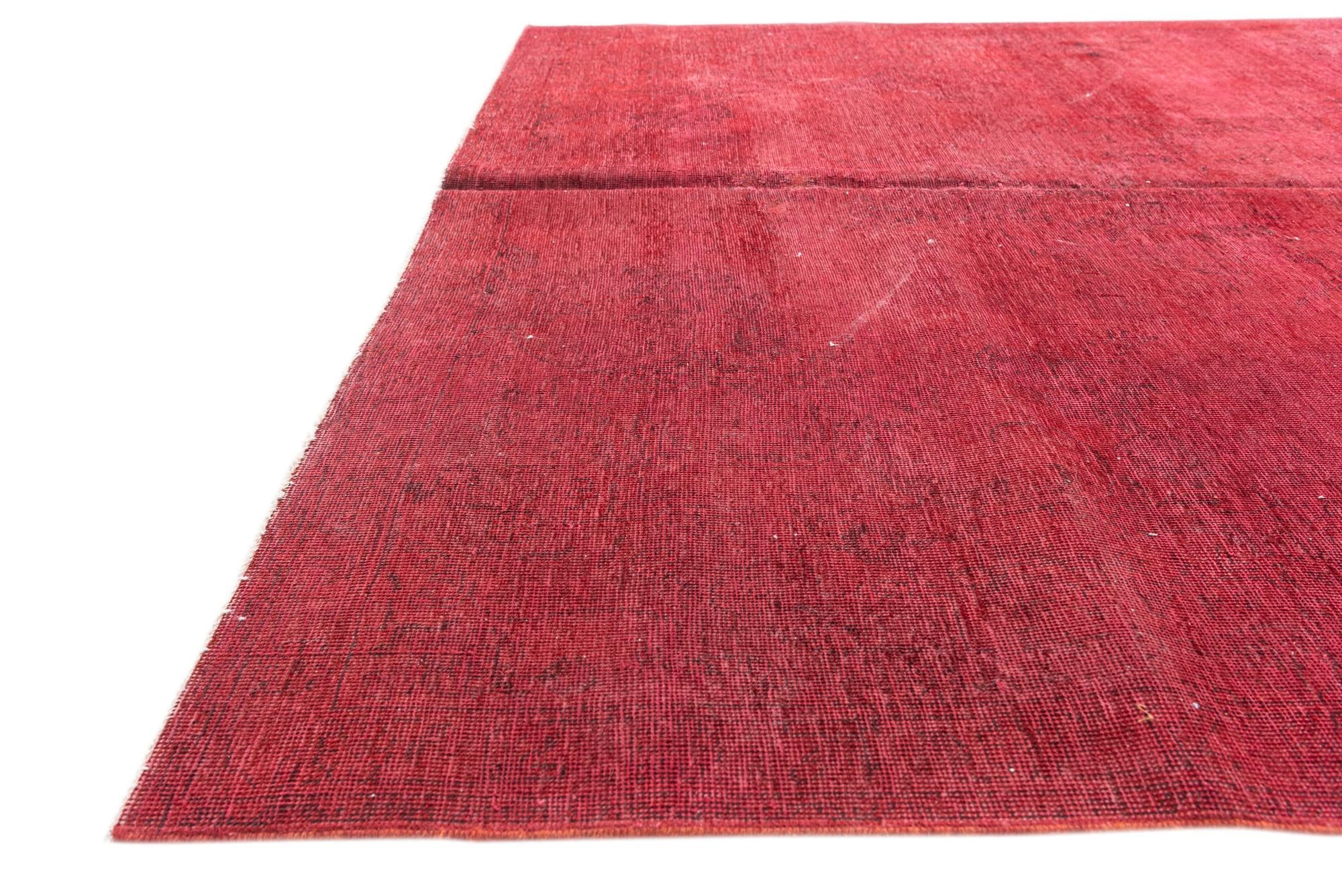 6' 9 x 9' 7 Hand Knotted Ultra Vintage Persian Wool Rug