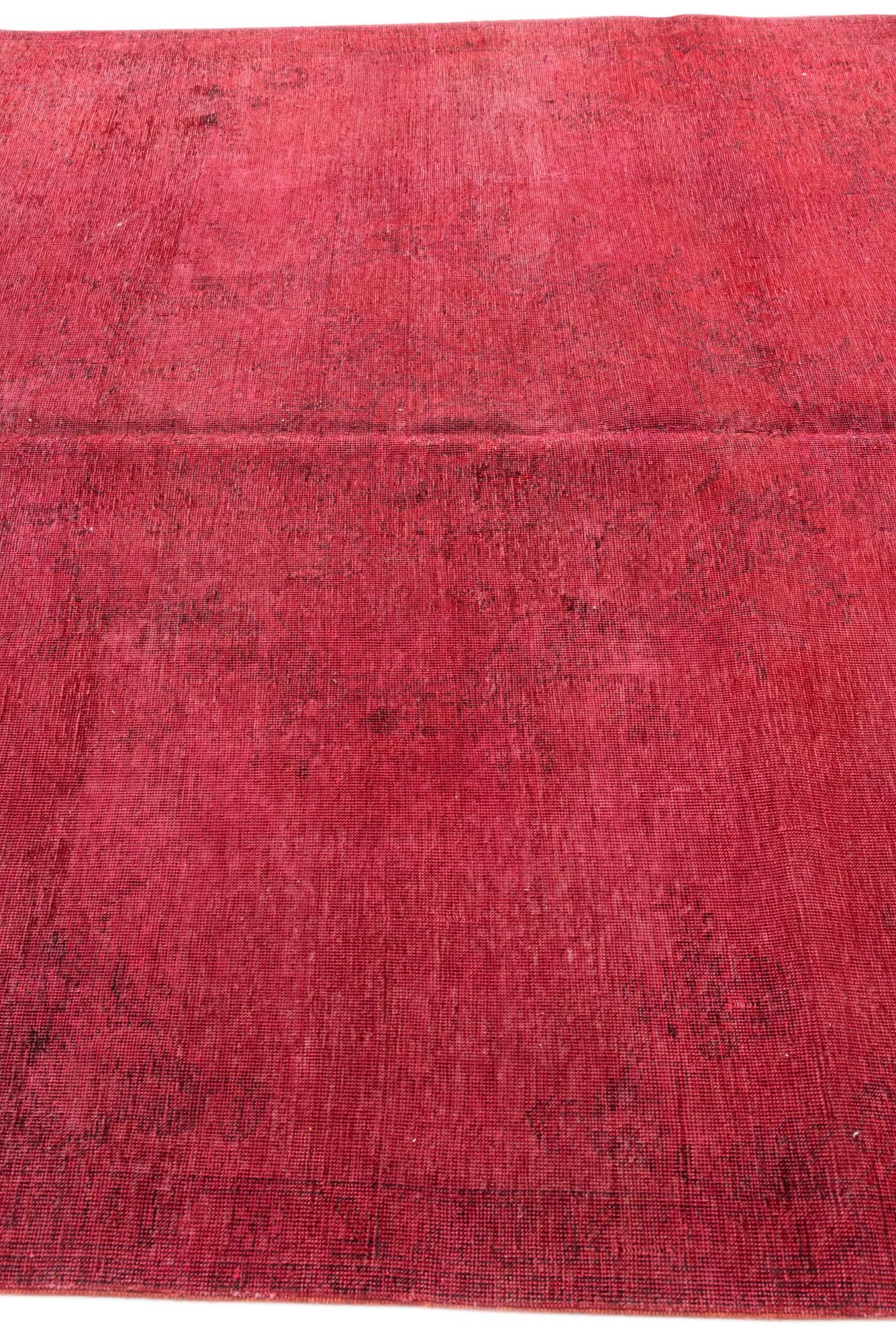 6' 9 x 9' 7 Hand Knotted Ultra Vintage Persian Wool Rug