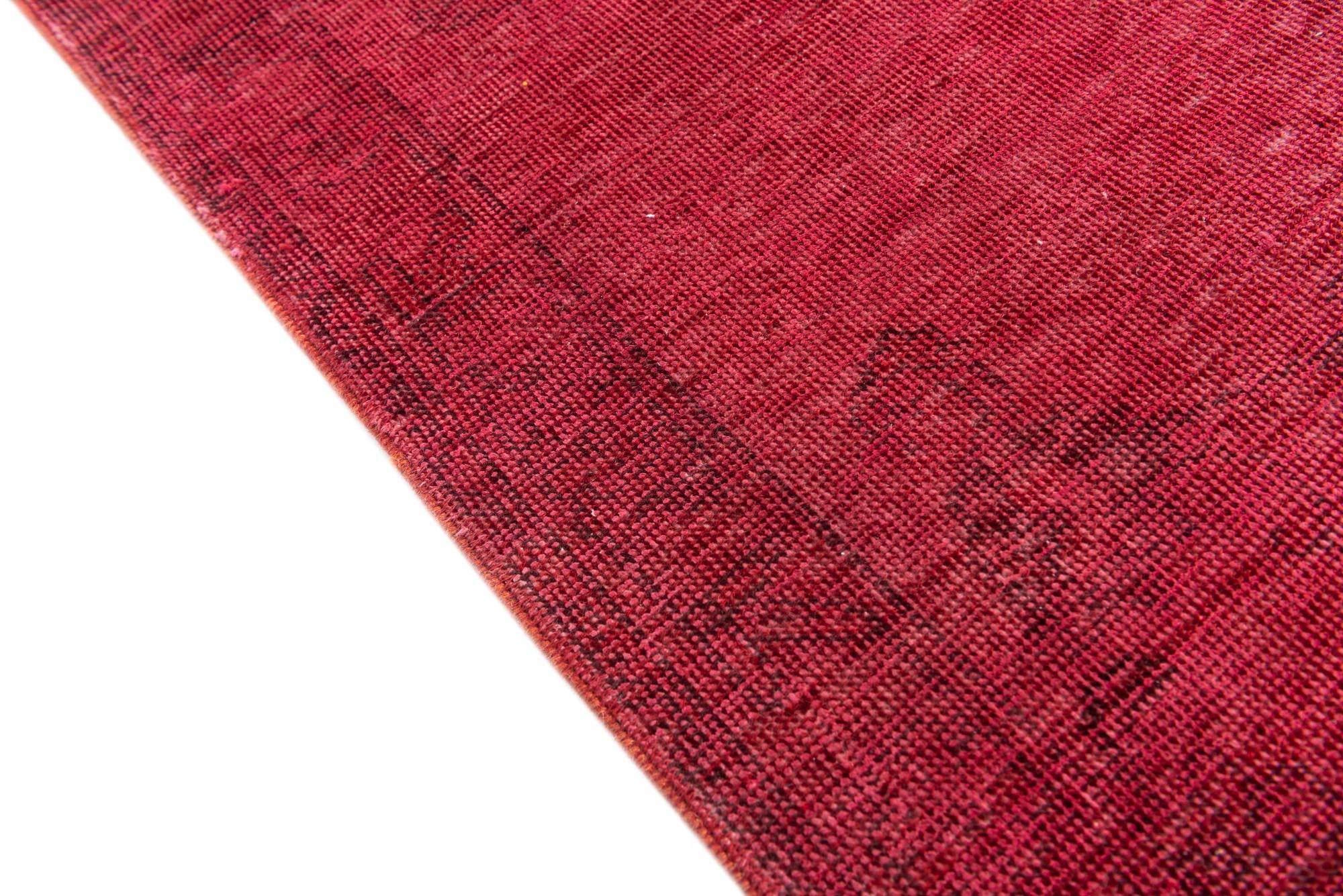 6' 9 x 9' 7 Hand Knotted Ultra Vintage Persian Wool Rug