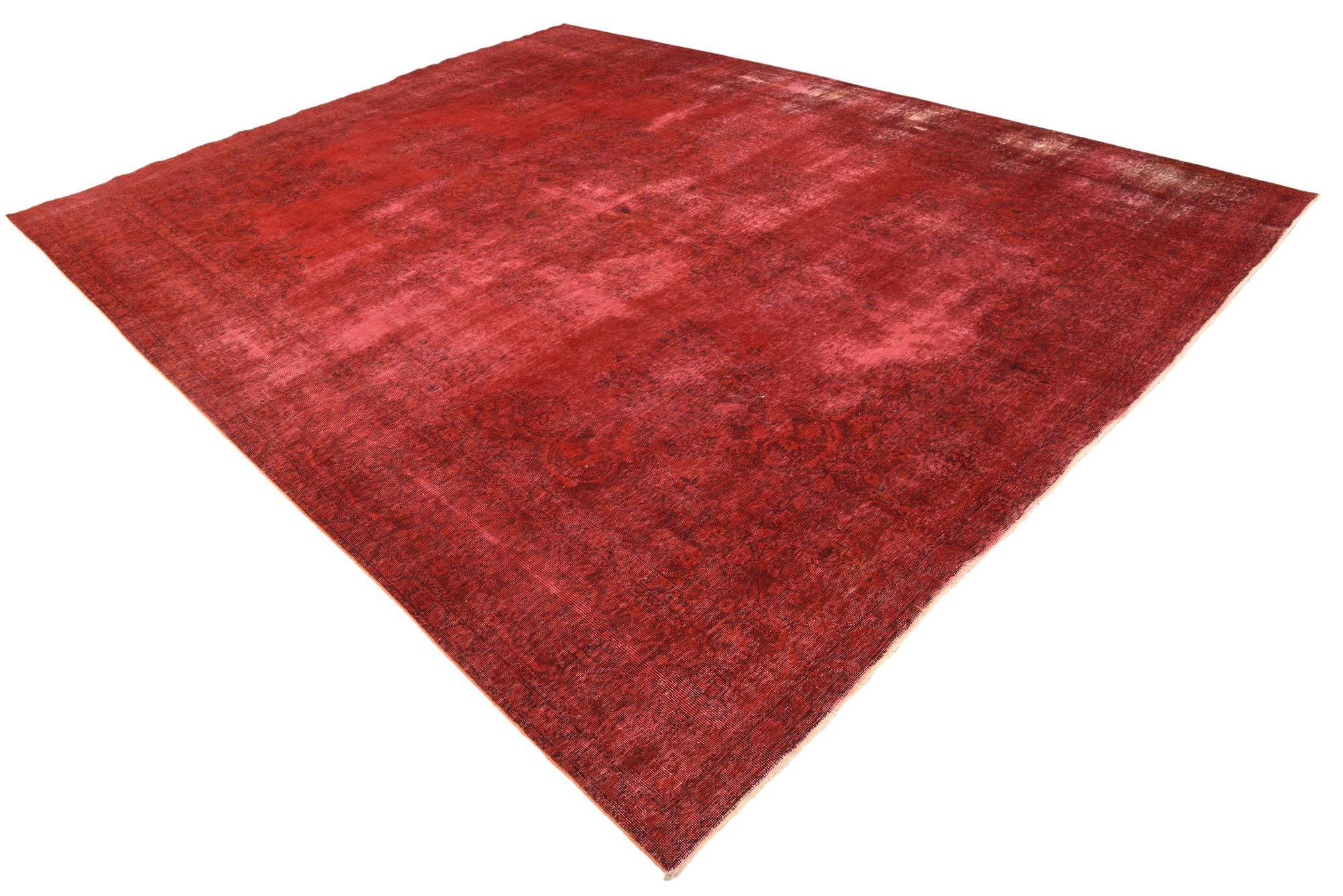 9' 9 x 12' 10 Hand Knotted Ultra Vintage Persian Wool Rug
