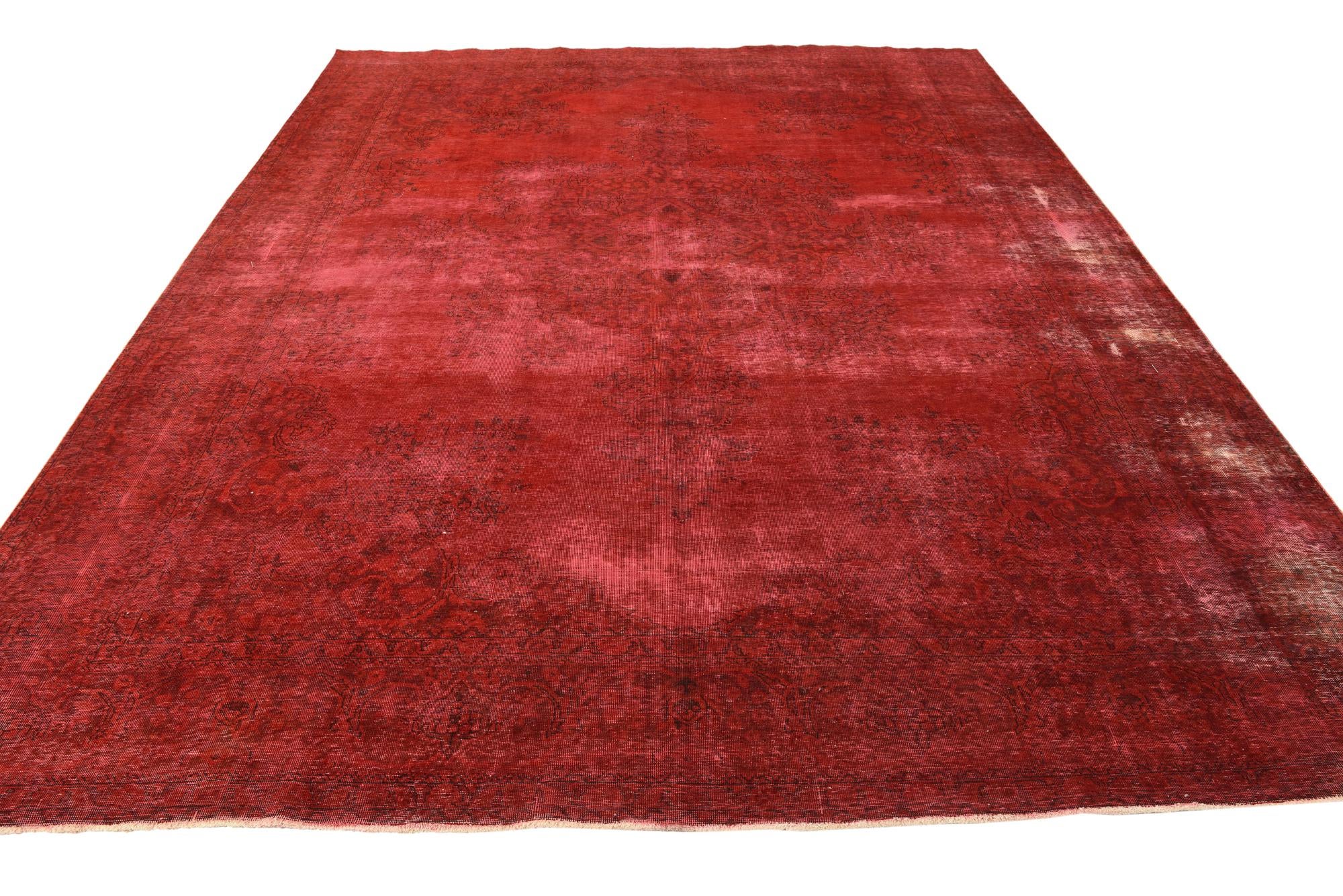 9' 9 x 12' 10 Hand Knotted Ultra Vintage Persian Wool Rug