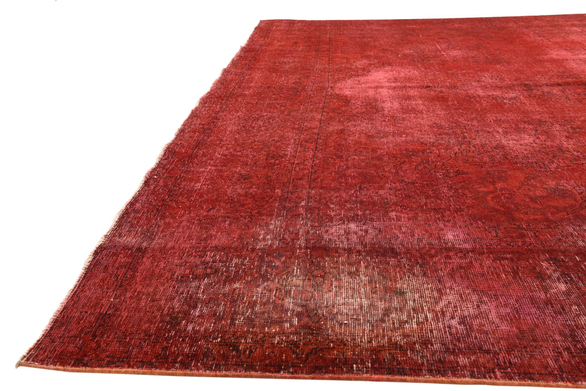 9' 9 x 12' 10 Hand Knotted Ultra Vintage Persian Wool Rug