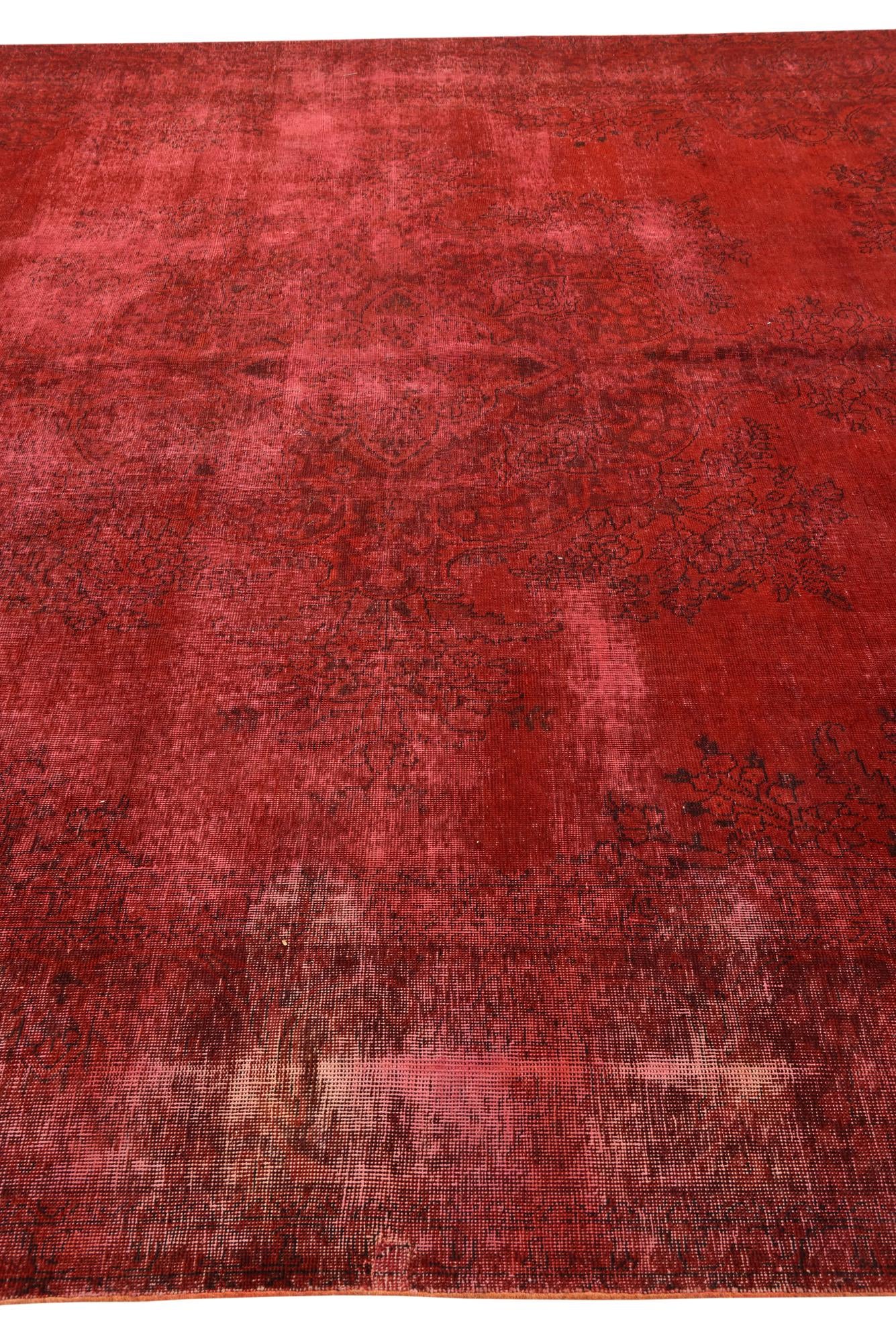 9' 9 x 12' 10 Hand Knotted Ultra Vintage Persian Wool Rug