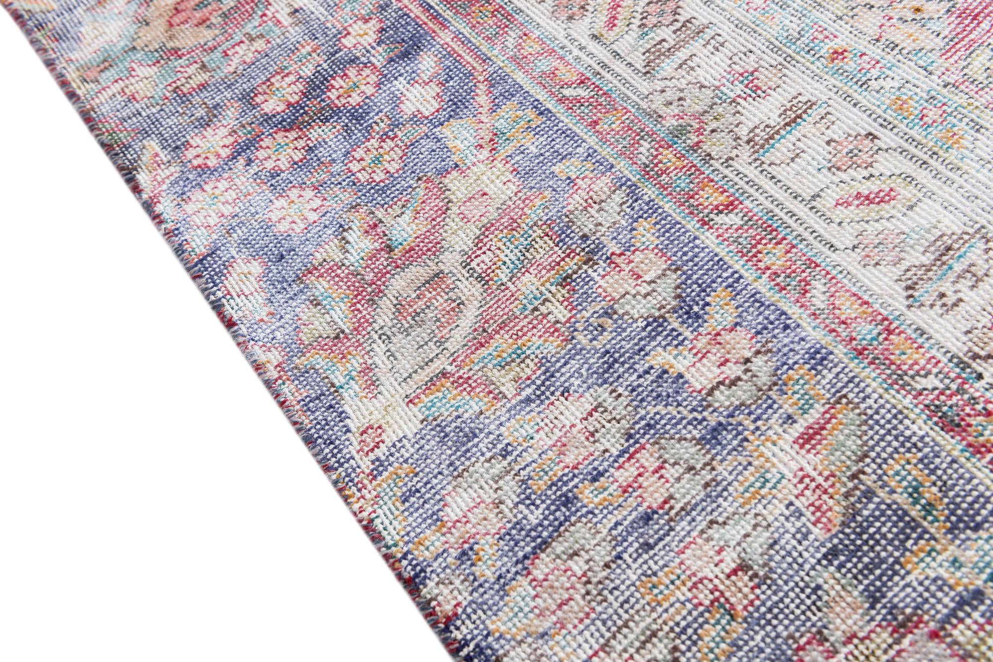 8' 7 x 11' 7 Hand Knotted Ultra Vintage Persian Wool Rug