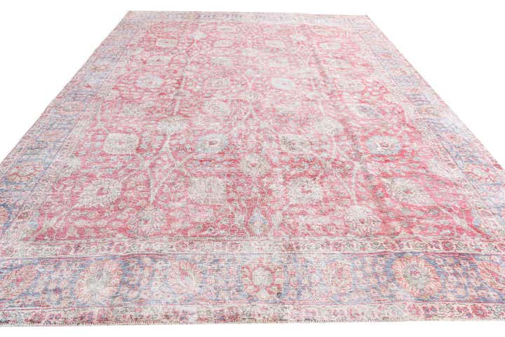 9' 2 x 12' 4 Hand Knotted Ultra Vintage Persian Wool Rug