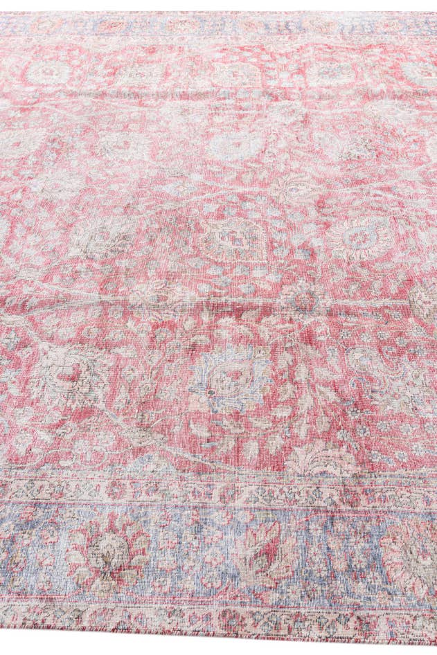 Detail image of 9' 2 x 12' 4 Hand Knotted Ultra Vintage Persian Wool Rug