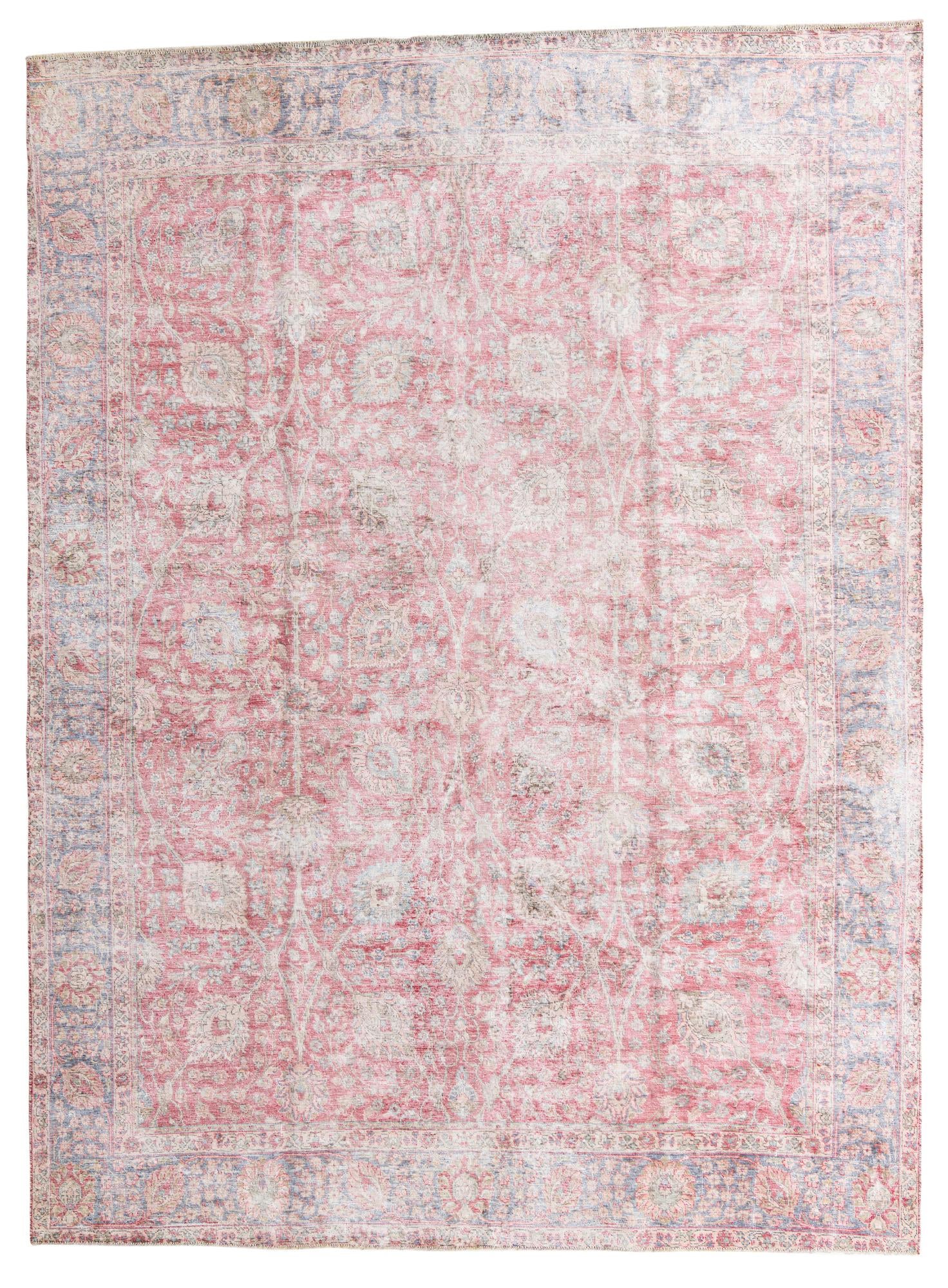 9' 2 x 12' 4 Hand Knotted Ultra Vintage Persian Wool Rug