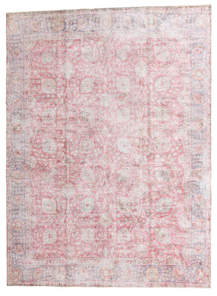 9' 2 x 12' 4 Hand Knotted Ultra Vintage Persian Wool Rug