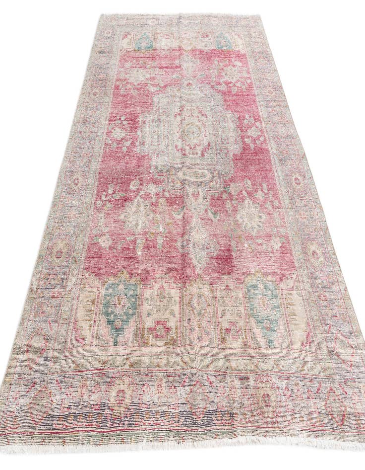 Detail image of 6' 3 x 9' 5  Hand Knotted Ultra Vintage Persian Wool Rug