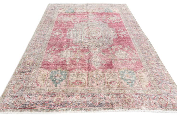 Detailansicht von 190cm x 285cm Handgeknüpft Ultra Vintage Persisch Wolle Teppich