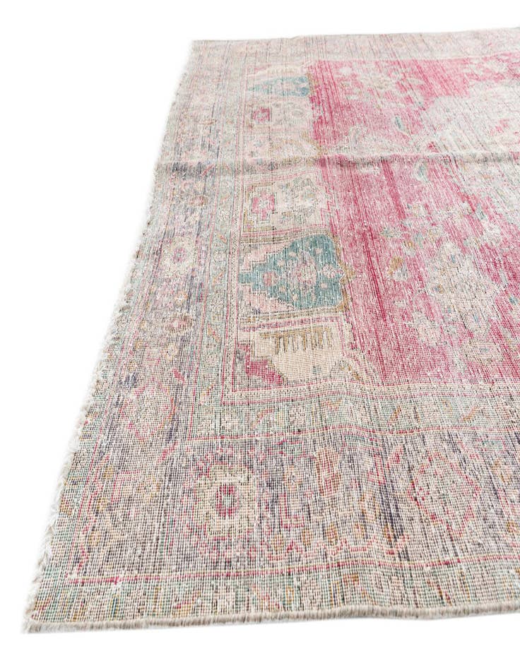 Detail image of 6' 3 x 9' 5  Hand Knotted Ultra Vintage Persian Wool Rug