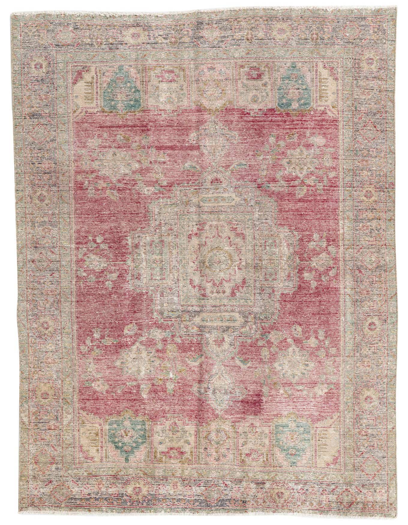 Primary image 6' 3 x 9' 5  Hand Knotted Ultra Vintage Persian Wool Rug