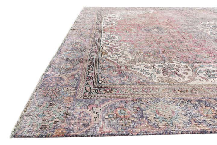 8' x 11' 3 Hand Knotted Ultra Vintage Persian Wool Rug