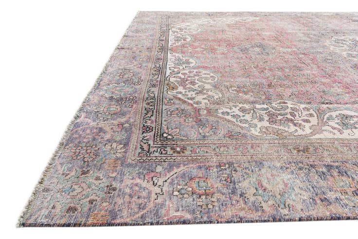 Detail image of 8' x 11' 3 Hand Knotted Ultra Vintage Persian Wool Rug