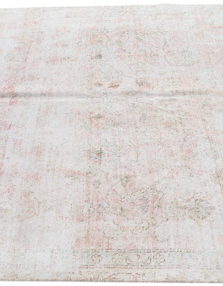 Detail image of 6' 1 x 9' 6  Hand Knotted Ultra Vintage Persian Wool Rug