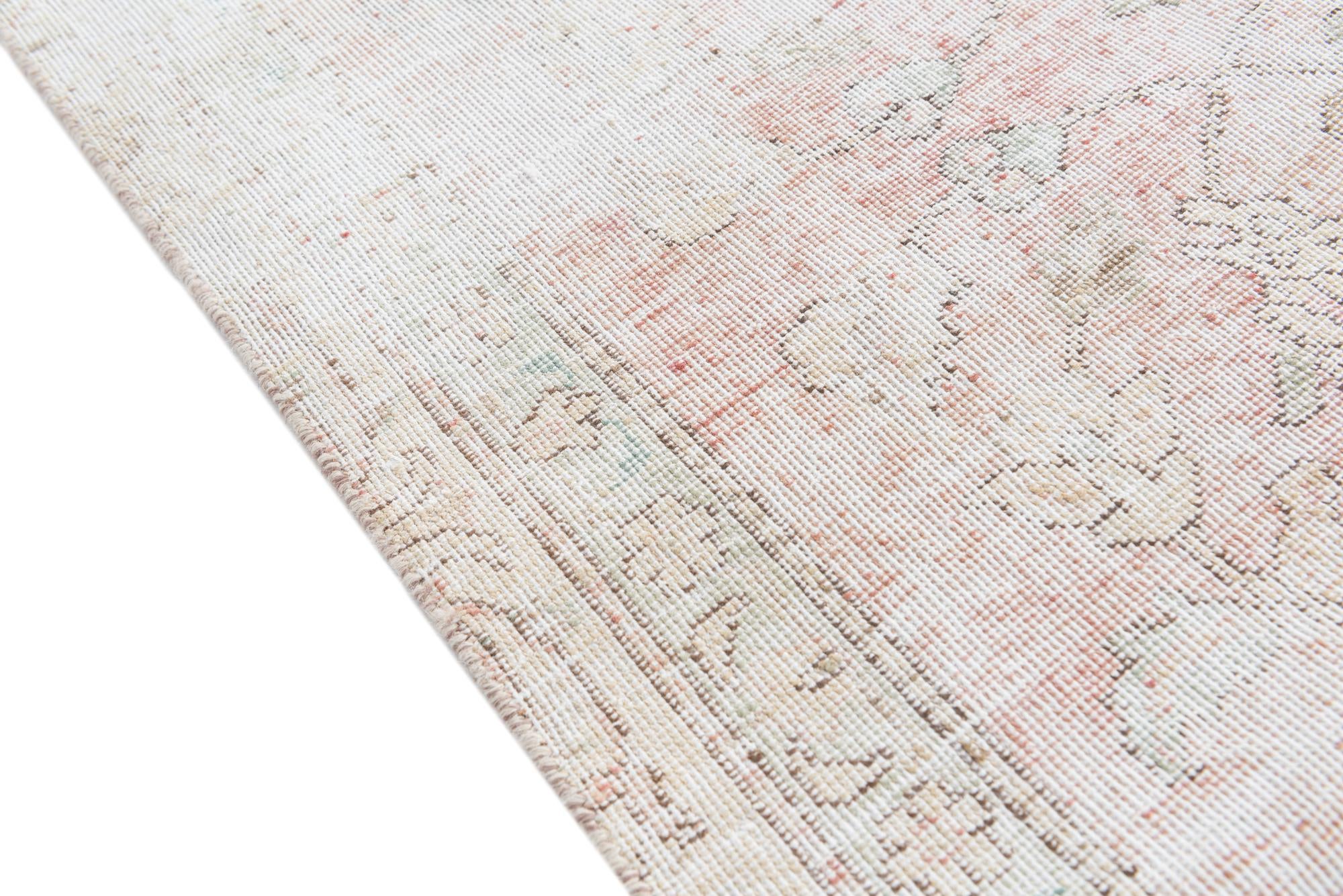 6' 1 x 9' 6 Hand Knotted Ultra Vintage Persian Wool Rug