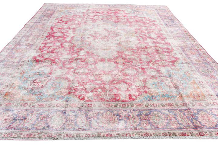 9' 10 x 12' 2 Hand Knotted Ultra Vintage Persian Wool Rug