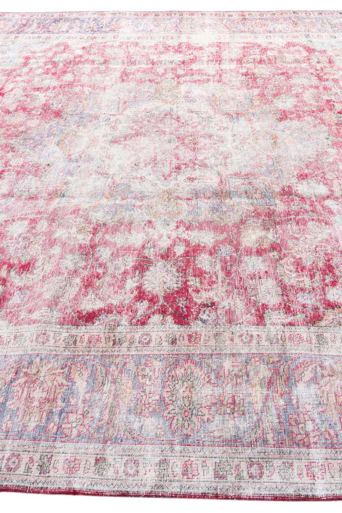 9' 10 x 12' 2 Hand Knotted Ultra Vintage Persian Wool Rug
