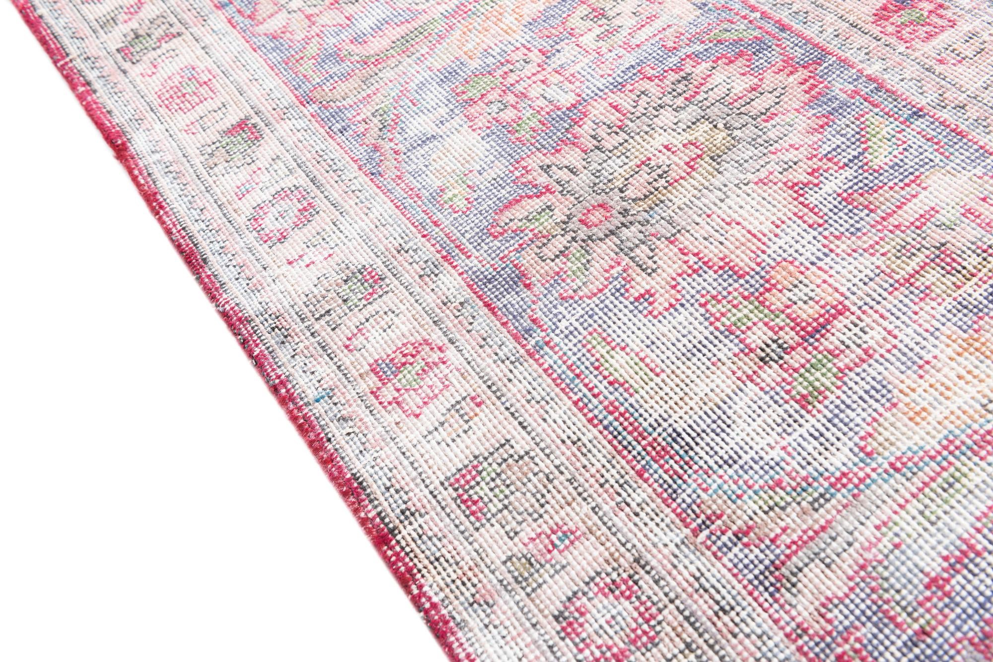 9' 10 x 12' 2 Hand Knotted Ultra Vintage Persian Wool Rug