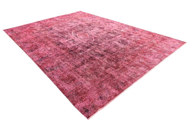 9' 6 x 13' 3 Hand Knotted Ultra Vintage Persian Wool Rug