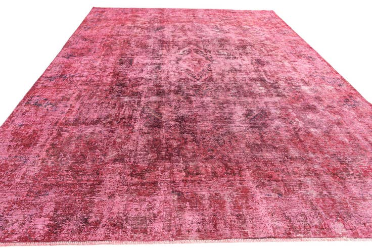 Detail image of 9' 6 x 13' 3 Hand Knotted Ultra Vintage Persian Wool Rug