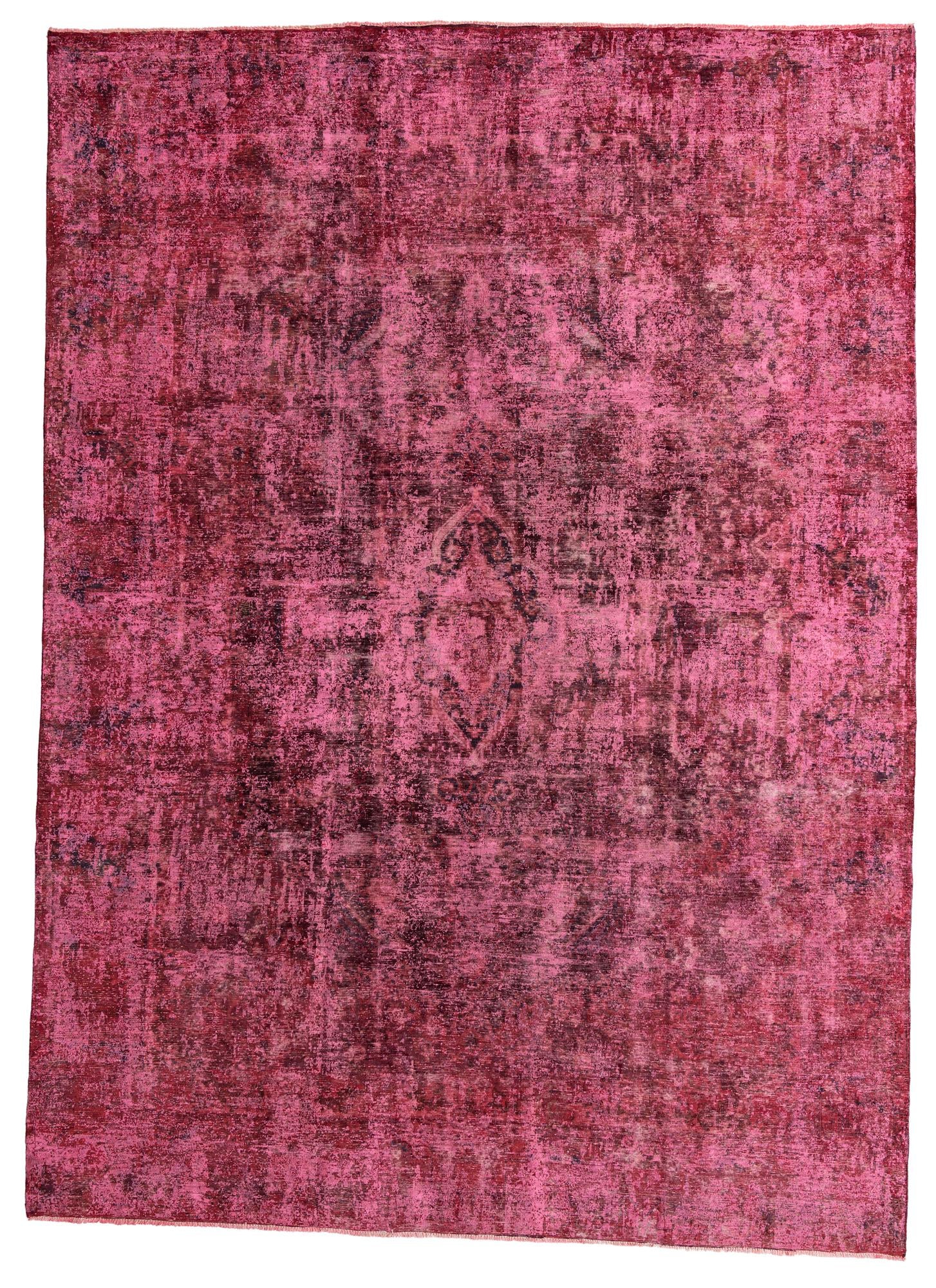 9' 6 x 13' 3 Hand Knotted Ultra Vintage Persian Wool Rug