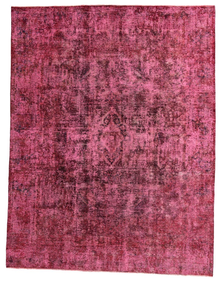  9' 6 x 13' 3  Hand Knotted Ultra Vintage Persian W...