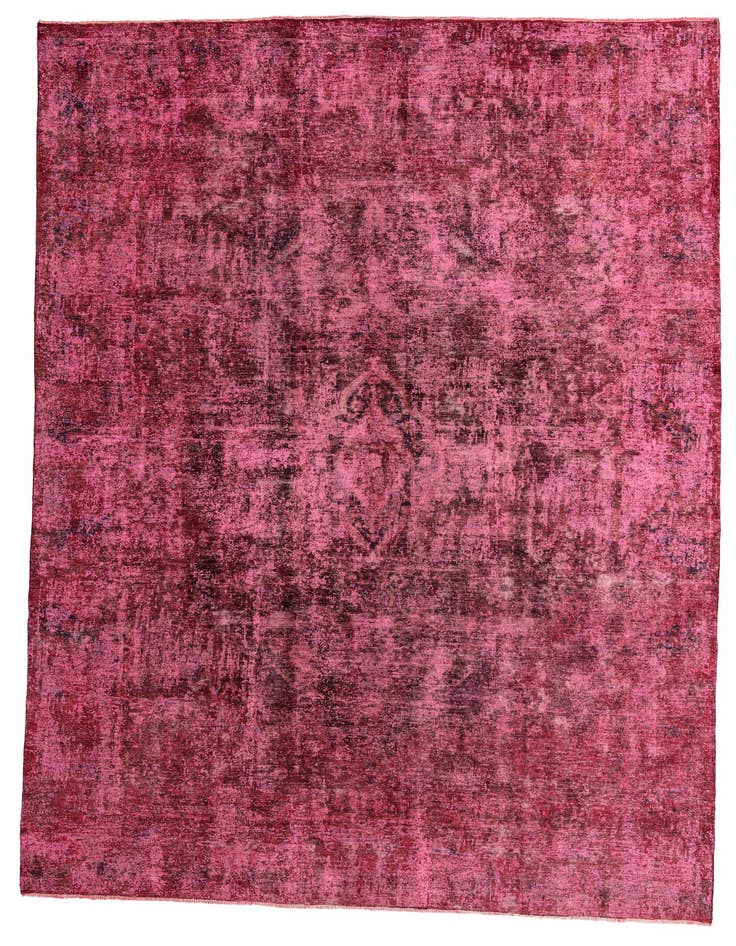 Detail image of 9' 6 x 13' 3 Hand Knotted Ultra Vintage Persian Wool Rug