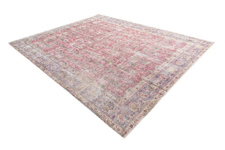 Detail image of 10' x 12' 8 Hand Knotted Ultra Vintage Persian Wool Rug