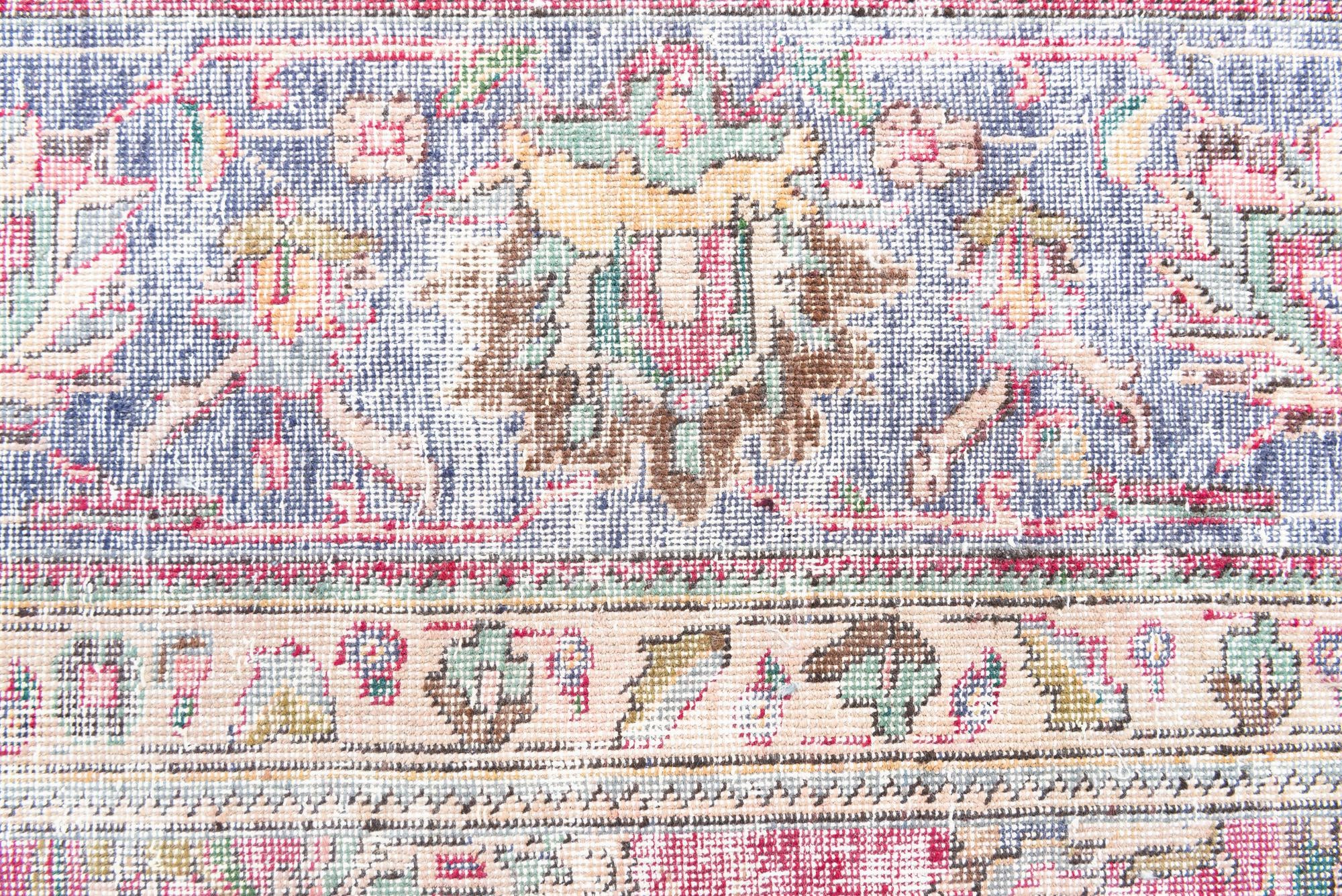 10' x 12' 8 Hand Knotted Ultra Vintage Persian Wool Rug