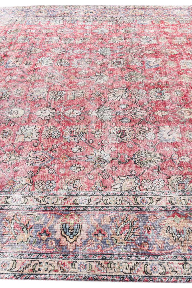 9' 7 x 12' 6 Hand Knotted Ultra Vintage Persian Wool Rug
