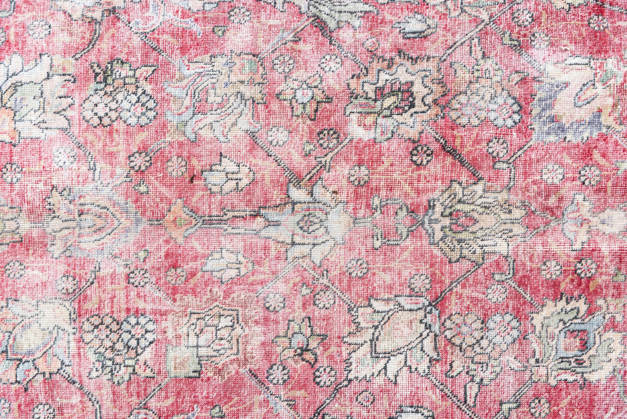 9' 7 x 12' 6 Hand Knotted Ultra Vintage Persian Wool Rug