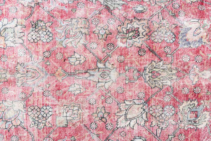 9' 7 x 12' 6 Hand Knotted Ultra Vintage Persian Wool Rug