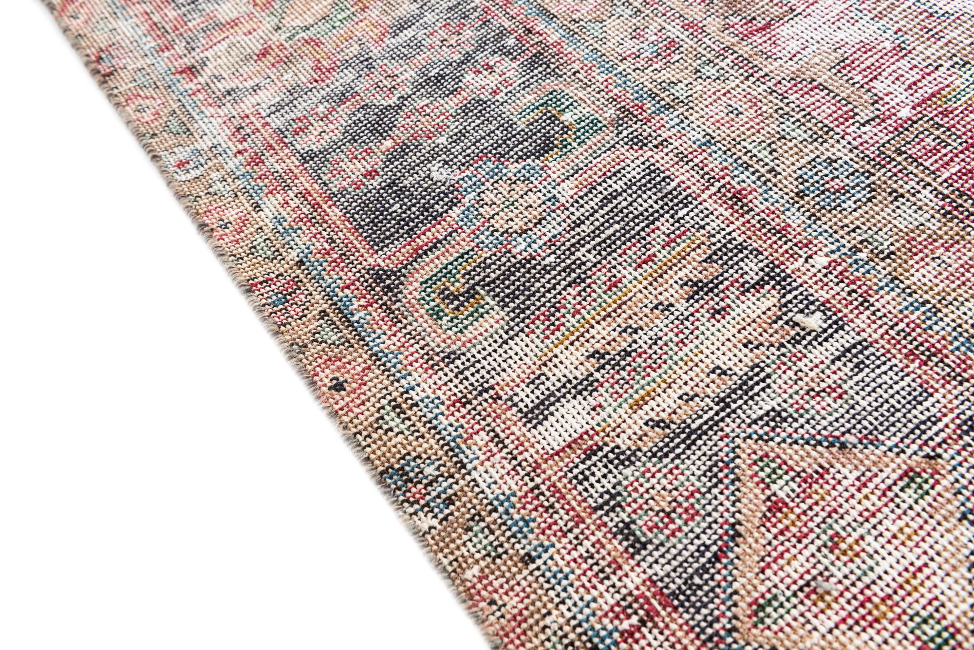 9' 7 x 13' Hand Knotted Ultra Vintage Persian Wool Rug