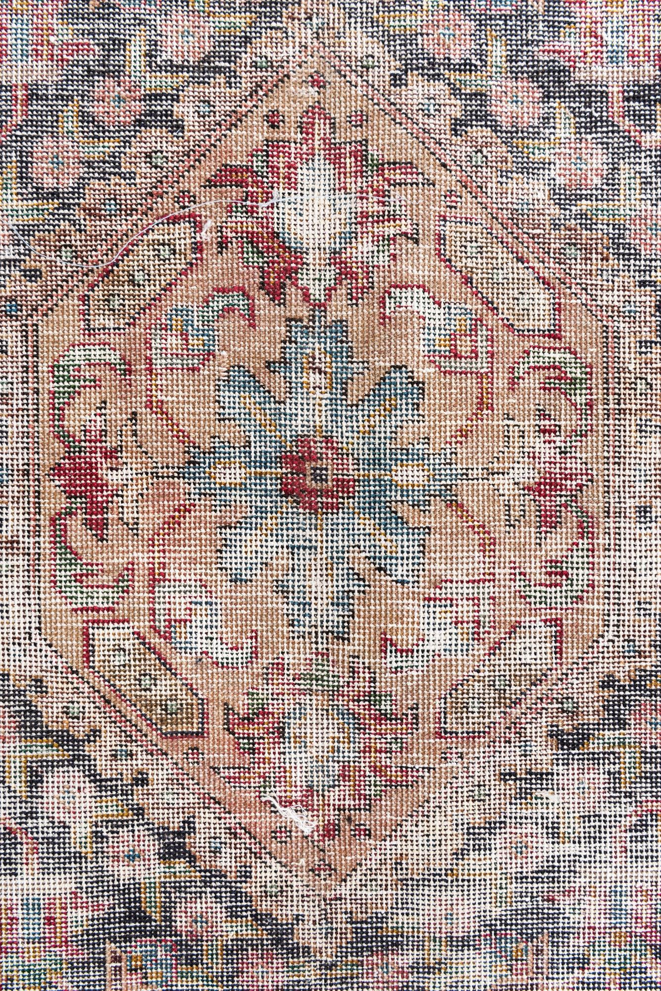 9' 7 x 13' Hand Knotted Ultra Vintage Persian Wool Rug