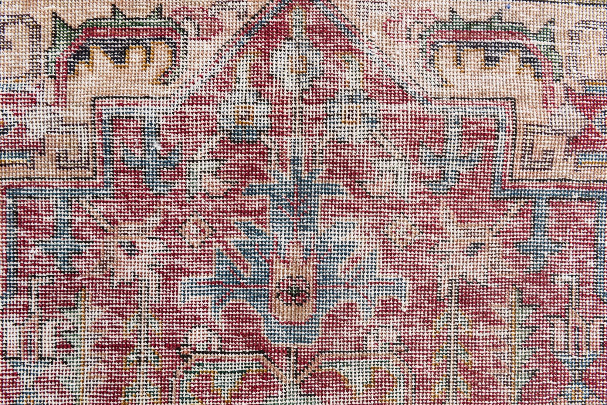 9' 7 x 13' Hand Knotted Ultra Vintage Persian Wool Rug