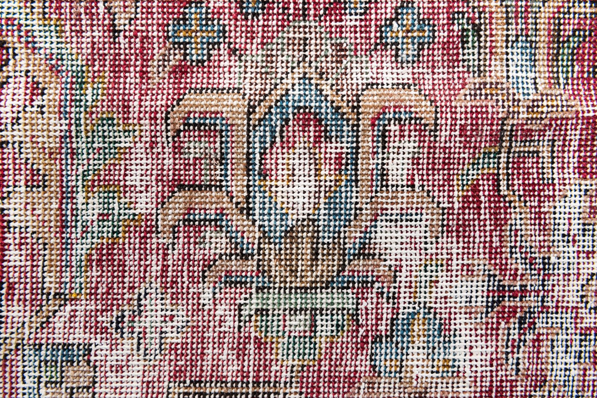 9' 7 x 13' Hand Knotted Ultra Vintage Persian Wool Rug