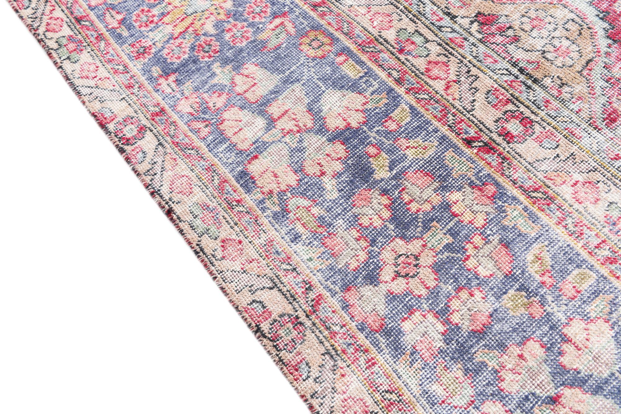 9' 10 x 12' 7 Hand Knotted Ultra Vintage Persian Wool Rug