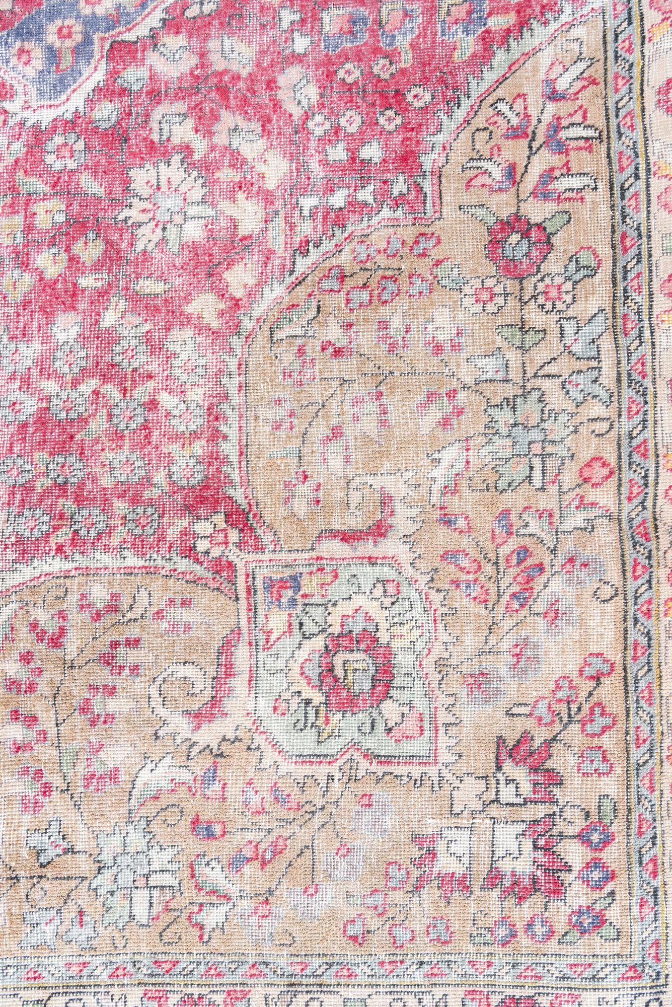 9' 10 x 12' 7 Hand Knotted Ultra Vintage Persian Wool Rug