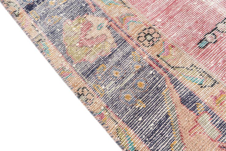 Detail image of 6' 6 x 9' Hand Knotted Ultra Vintage Persian Wool Rug