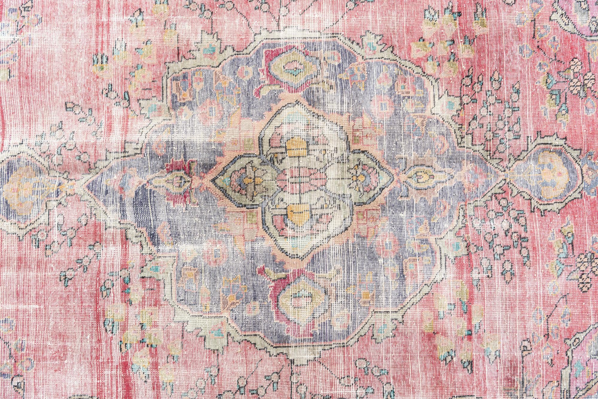 6' 6 x 9' Hand Knotted Ultra Vintage Persian Wool Rug