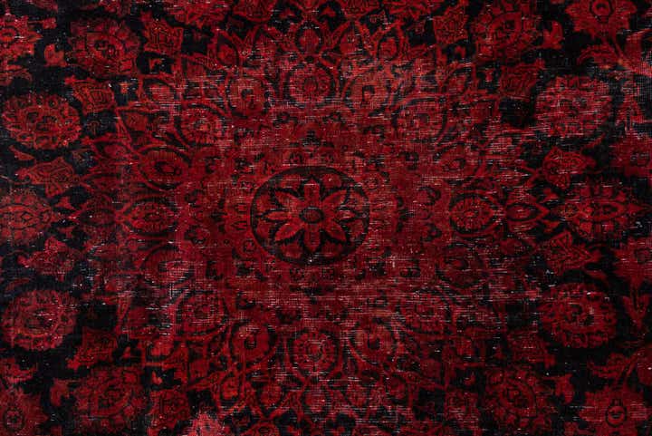 8' x 11' 9 Hand Knotted Ultra Vintage Persian Wool Rug