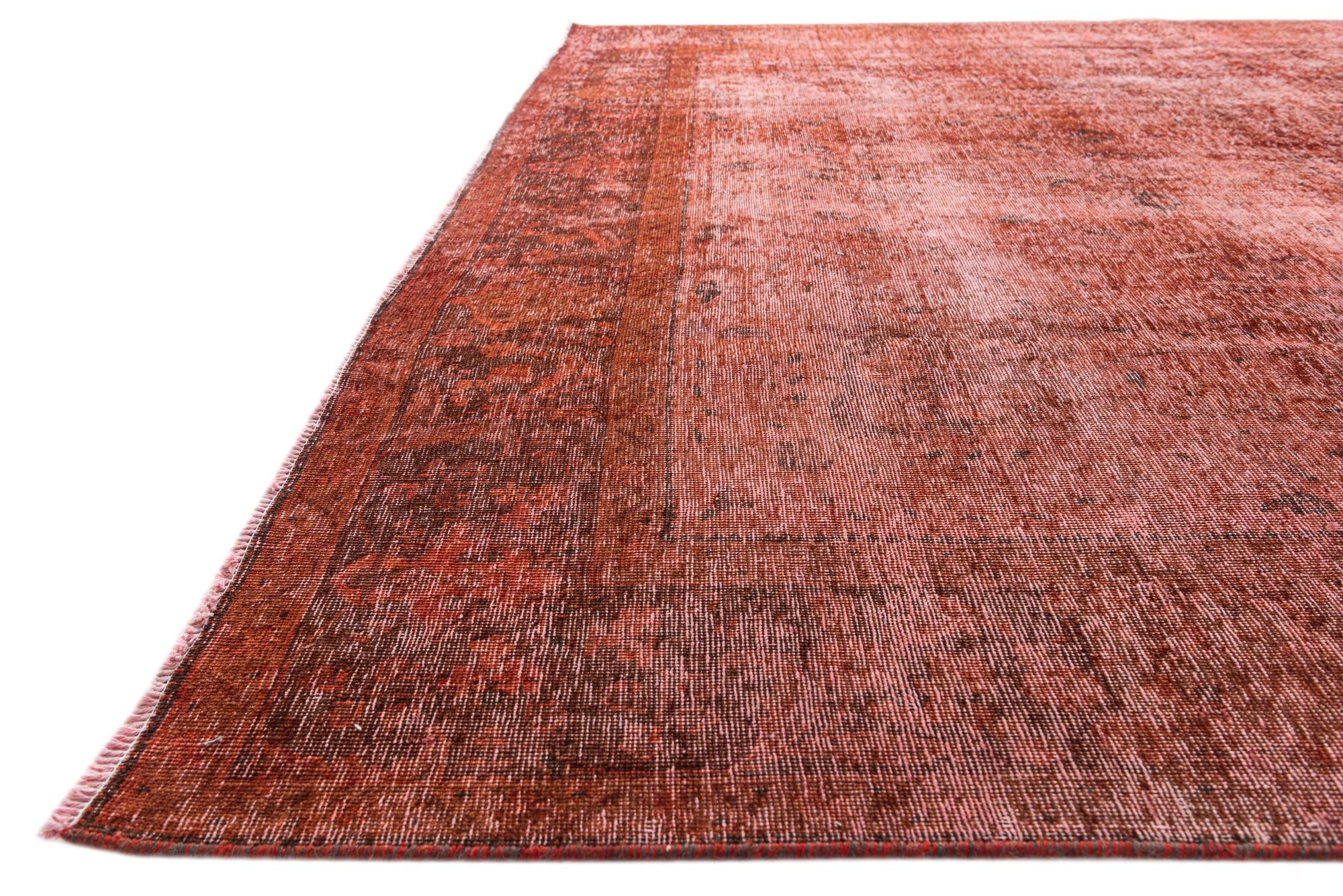 9' 5 x 12' 8 Hand Knotted Ultra Vintage Persian Wool Rug
